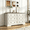 White 6 Drawer Dresser, variant on Frmobepts 6 Drawers Dresser Chests for Bedroom Farmhouse, Wood Rustic Tall Chest of Drawers, Cherry