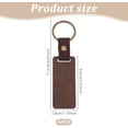 thumbnail image 2 of 60 PCS Leather Wood Keychain Blanks Unfinished Wooden Keychains Rectangular Shape Black Walnut Wood Keychains Blanks for Engraving DIY Crafts Personalized Gifts$$Art & Craft, 2 of 5