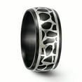 thumbnail image 5 of Edward Mirell Black Ti & Sterling Silver Polished Cobblestone Ring, 5 of 7
