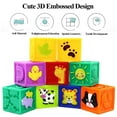 thumbnail image 2 of Kingtree Baby Blocks (Set of 9), Squeeze Building Blocks Soft Stacking Block Set for Toddlers, Teething Chewing Educational Baby Toys for 6 Months and up with Numbers Animals BPA Free, 2 of 6