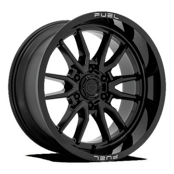 Fuel 1PC Aluminum Rim D760 CLASH 17X9in Gloss Black Finish, D76017908950