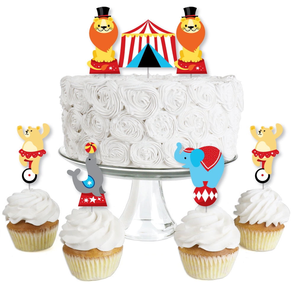 13 BAKERY CRAFT CAKE TOPPER CIRCUS CLOWN FACE POP TOPS LAYON CAKE KITS BIRTHDAY 