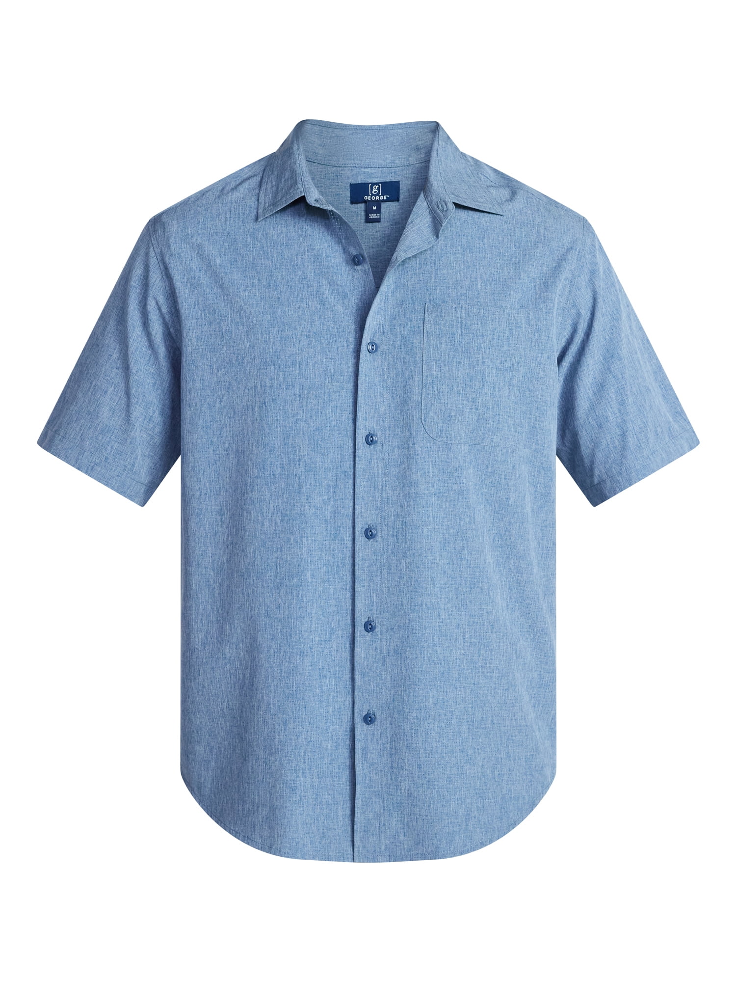 George Men's Commuter Shirt with Short Sleeves, Sizes S-3XL