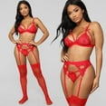 thumbnail image 4 of uublik Valentines Lingerie Set for Women Bodysuit Lace Plus Size Sexy Naughty Babydoll, 4 of 5