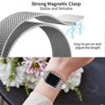 thumbnail image 5 of Milanese Band for Apple Watch Series 10 Ultra 9 8 7 SE 6 5 4 3 2 1 46mm 49mm 45mm 44mm 42mm Magnetic, 5 of 5