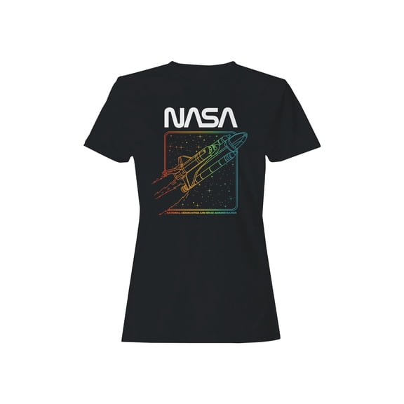 Officially Licensed Nasa Retro Space Shuttle Design Women's T-shirt