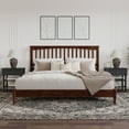 thumbnail image 2 of AFI Becket King Solid Wood Low Profile Platform Bed, Walnut, 2 of 13