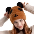 thumbnail image 2 of ZHOGXU Winter Beanie Hat For Women Cute Animal Design Knitted Thick Warm Comfortable Caps For Autumn Winter Daily Wear Gold One Size, 2 of 6