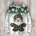 thumbnail image 2 of Christmas Sweatshirts for Children Long Sleeve Pullover Crewneck Sweatshirt with Christmas Gnome and Snowflake Print Casual Loose Fit Holiday Top for Boys And Girls, 2 of 5