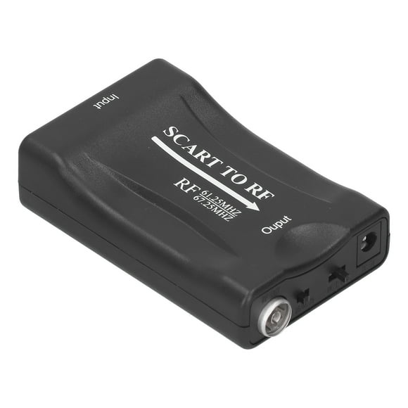 Rdeghly Scart To RF Video Converter Adapter TV DVD TV Box Game Console 67.25/61.25Mhz SS