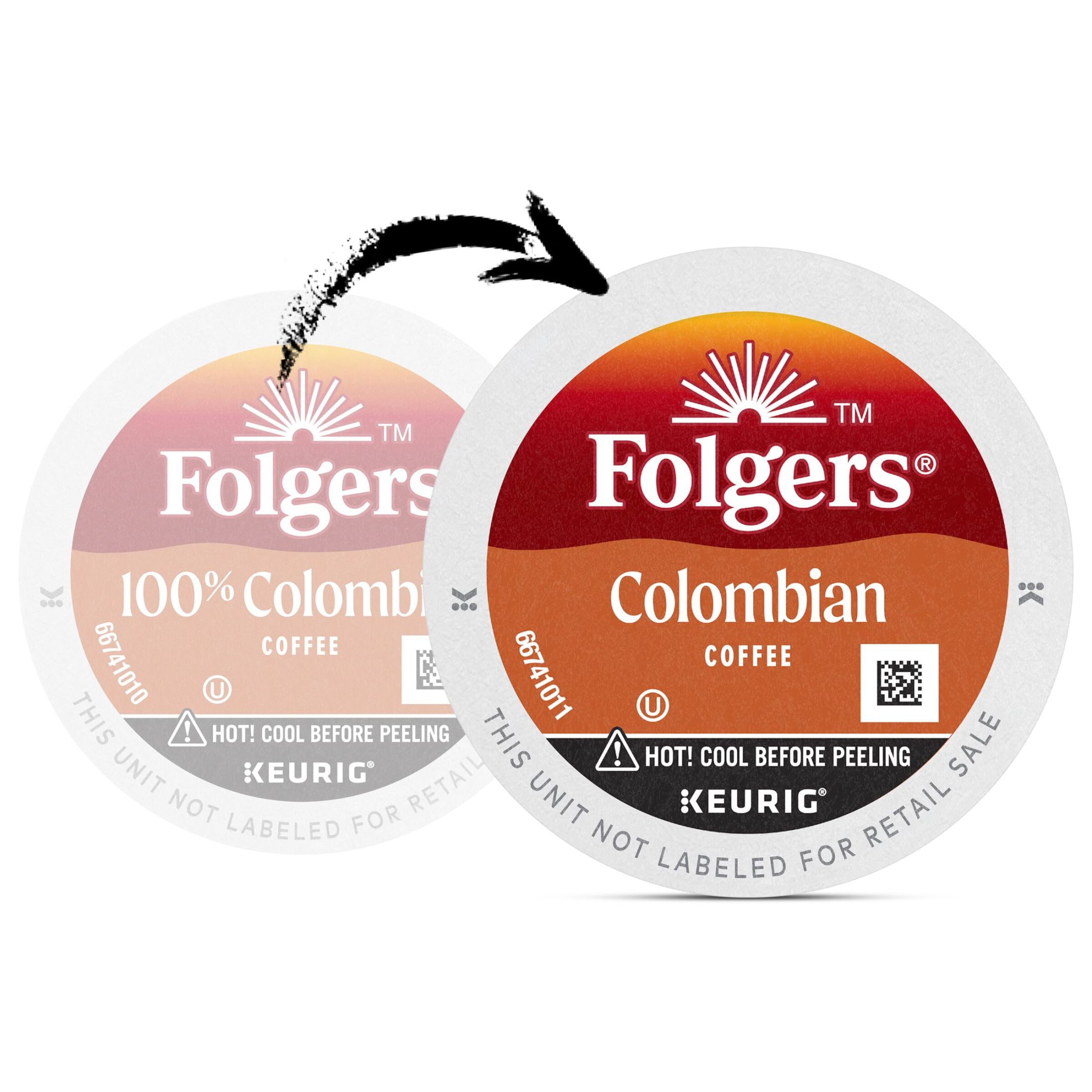 Folgers Colombian Coffee Medium Roast Keurig K Cup Pods 12 count Box Walmart