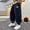 Navy, variant on Boys Elastic Drawstring Jogger Pants Warm Sweatpants For Kids Comfortable Casual Wear Tween Kids Summer Soft Comfy Trousers Y2K Streetwear Cute Teen Basic Pants