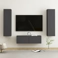 thumbnail image 6 of vidaXL TV Cabinet Set 3 Piece Chipboard Hifi Stereo Multi Colors 31.5"/39.4", 6 of 18