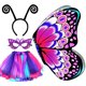 thumbnail image 1 of Disfraz infantil IROLEHOME con alas de mariposa para niñas de 3 a 9 años, 1 of 8