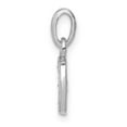 thumbnail image 3 of FJC Finejewelers 10 kt White Gold Initial J Charm 15 x 8 mm, 3 of 5