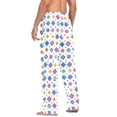 thumbnail image 3 of FORMRS Mens Pajama Pants with Pockets Sleepwear Lounge Bottoms Sizes S-2XL, Purple Retro Shapes, 3 of 7