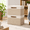 White&Khaki-15×11×9.5, variant on A-Gray 13×13×13 Foldable Fabric Storage Cubes with Lids, Set of 2