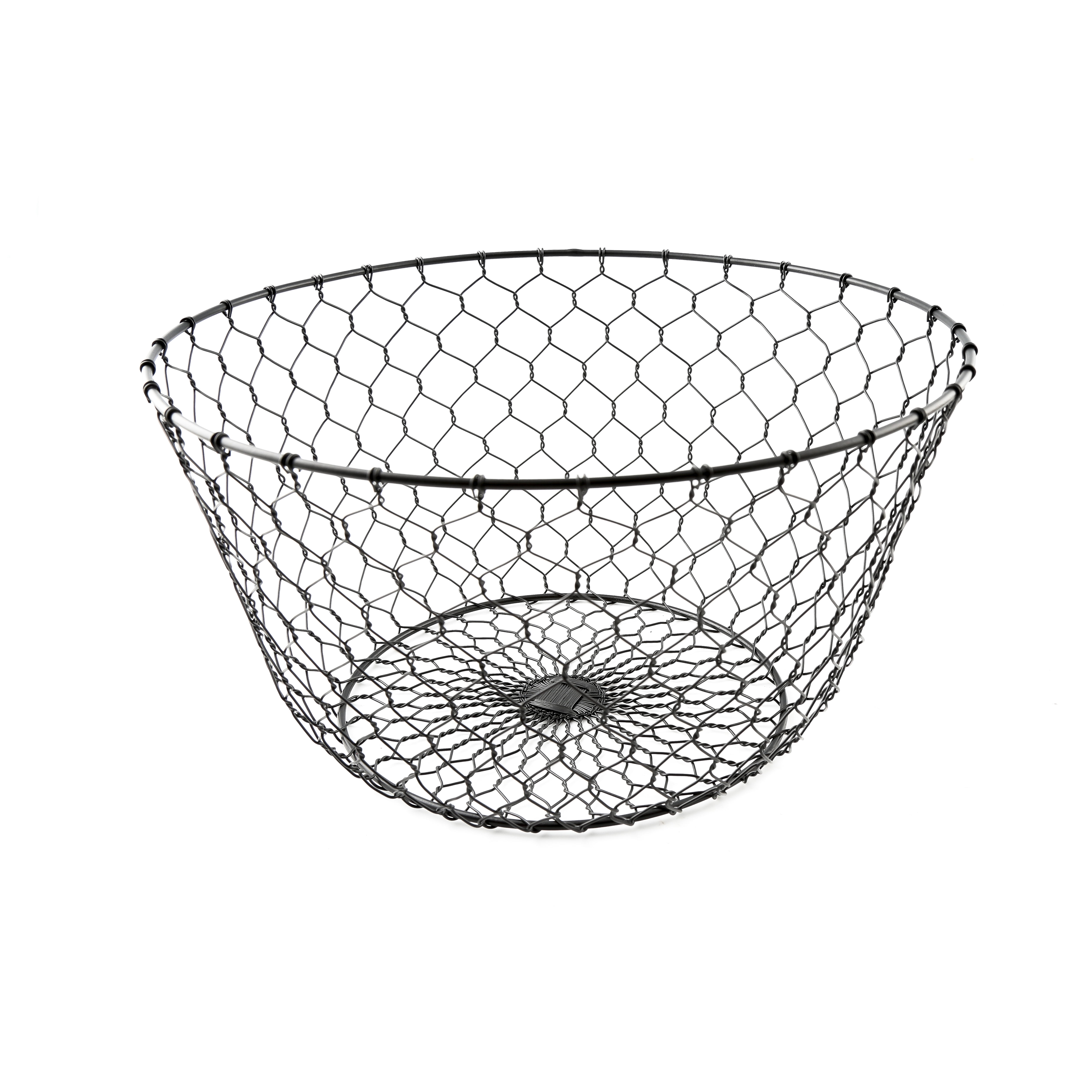 Round Black Chicken Wire Basket