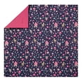 thumbnail image 3 of Urban Playground Kids Fairy Garden 3-Piece Comforter Set, Navy/Pink, Full/Queen, 3 of 8