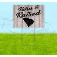 thumbnail image 1 of Born & Raised South Carolina (18" x 24") Yard Sign, Includes Metal Step Stake, 1 of 6