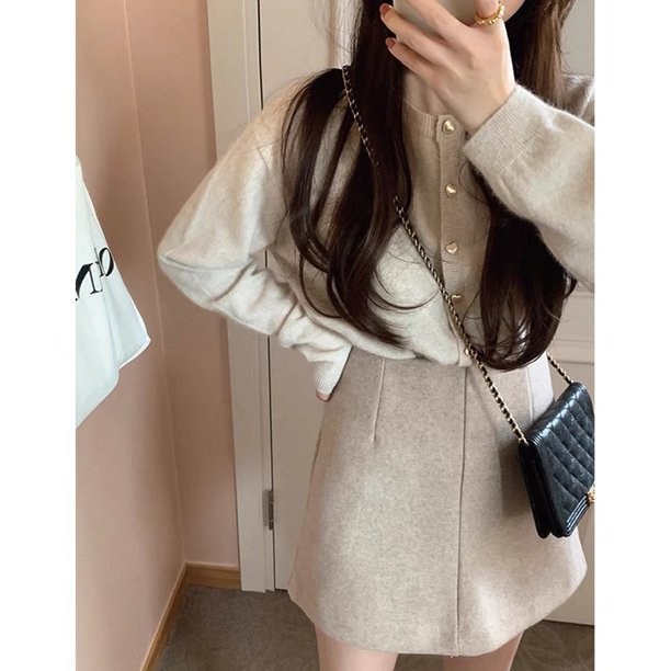 Suéter tipo cárdigan rosa con botones de amor dulce y suave para mujer, chaqueta de punto corta holgada de estilo coreano para primavera