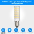 thumbnail image 2 of Mini bombillas LED E14 para uso doméstico, bombillas de ahorro de energía de 7 W para nevera, horno Tomshoo Bombilla LED, 2 of 5