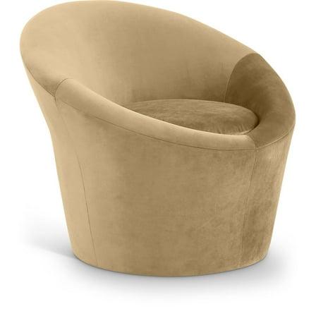 Meridian Furniture Tristan Camel Velvet Accent Chair