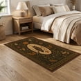 thumbnail image 2 of ODIKA 5'x7' Ultra-Soft Area Rug, Autumnal Owl and Foliage Design Nature Motif with Floral Accents Washable, Bare feet friendly, Silk-Touch for Bedroom Home office, 2 of 7