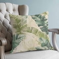 thumbnail image 4 of Pillow Covers 26x26 Set of 2, Tropical Leaves Throw Pillow Covers Decorative Couch Cushion Cover, Farmhouse Summer Green Banana Leaf Microfiber Soft Square Pillowcases for Bedroom Living Room Sofa, 4 of 9