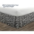 thumbnail image 5 of SGI Bedding 21 Inch Ruffled Bed Skirt | Microfiber Bed Skirt | Fade Resistant, Wrinkle Free, Anti-static, Decorative, Extra Storage Space, Clutter-Free |Twin, Zebra Print, 5 of 8
