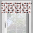 thumbnail image 2 of Ambesonne Ladybug Window Valance, Heart Shaped Bug Forms, 54" X 18", Charcoal Grey Pale Grey, 2 of 5