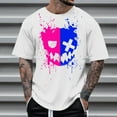 thumbnail image 2 of T-Shirts à Col Rond pour Hommes Séchage Rapide Imprimé Polyester, Coupe 3D Col Rond Haut Athlétique pour Gym, Course, Cyclisme & Décontracté, 2 of 4