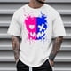 thumbnail image 2 of Camisetas de Cuello de la Tripulación de los Hombres de Poliéster Impreso en Seco Rápido, Cuello Redondo de Corte 3D para Gimnasio, Carrera, Ciclismo Y Ocasional, 2 of 4