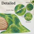 thumbnail image 3 of Tropical Palm Tree Throw Pillow Cover 24 x 36 Inch Decorative Pillow Cover Green Leaves Summer Coastal Plants Lumbar Pillowcase Seasonal Rectangle Cushion Case for Couch Sofa Bed Living Room, 3 of 9