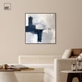 thumbnail image 3 of Tides of Indigo Canvas Neutral Abstracts by Art Remedy, Black Frame, 40" x 40", 3 of 7
