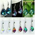 thumbnail image 3 of QQTDFG 925 Silver Fashion Women Mystic Topaz Earrings Ear Hook Dangle Wedding Jewelry-#5, 3 of 8
