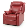 thumbnail image 6 of Glory Furniture Ward Faux Leather Rocker Recliner in Red, 6 of 7