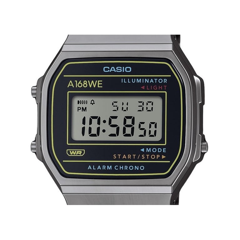 Casio Vintage Heritage Colors Stainless Steel Black Dial Quartz