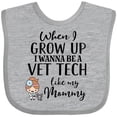 thumbnail image 3 of Inktastic Vet Tech Mom Veterinary Technician Girls Baby Bib, 3 of 4