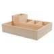 thumbnail image 1 of Wooden Storage Divider Box for Tabletop Organization with Compartments, 1 of 4
