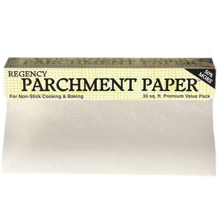 Regency Parchment Paper Non Stick Cake Pan and Cookie Sheet Liner for Cooking and Baking, 30 ft Roll