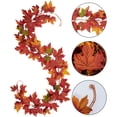 thumbnail image 5 of 2 Pcs 6ft  Maple leaf Fall Leaf Garland Hanging Vine Yellow Fall Garland Autumn Home Decor, 5 of 8