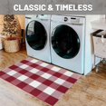 thumbnail image 4 of Alfombra IOHOUZE Christmas Buffalo Plaid 60x90 cm de algodón lavable, 4 of 8