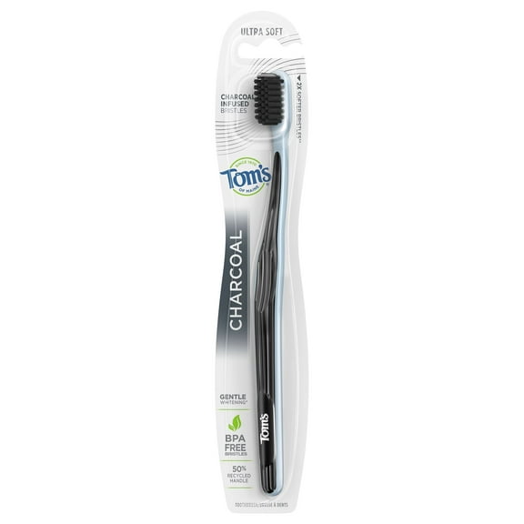 Tom's of Maine Charcoal Toothbrush, Ultra Soft