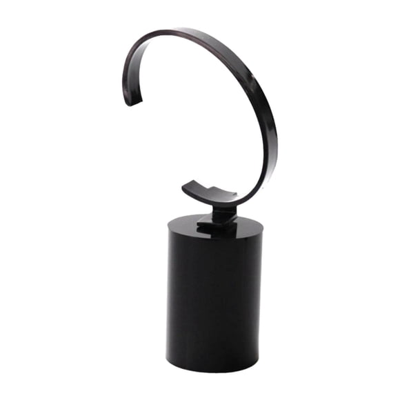Expositor de relojes acrílico en forma de C, soporte multifunción para relojes de pulsera, para decoración del hogar M
