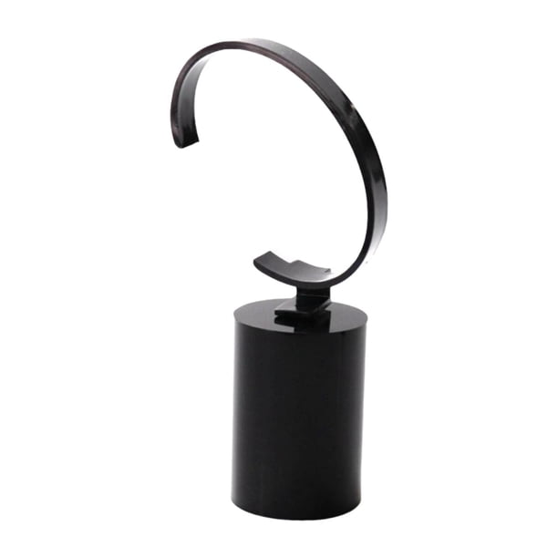 Expositor de relojes acrílico en forma de C, soporte multifunción para relojes de pulsera, para decoración del hogar M