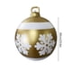 thumbnail image 5 of Inflable Navidad 60cm Fiesta Nuevo Con Brillo PVC (copos Nieve Dorados) 2 Uds., 5 of 5
