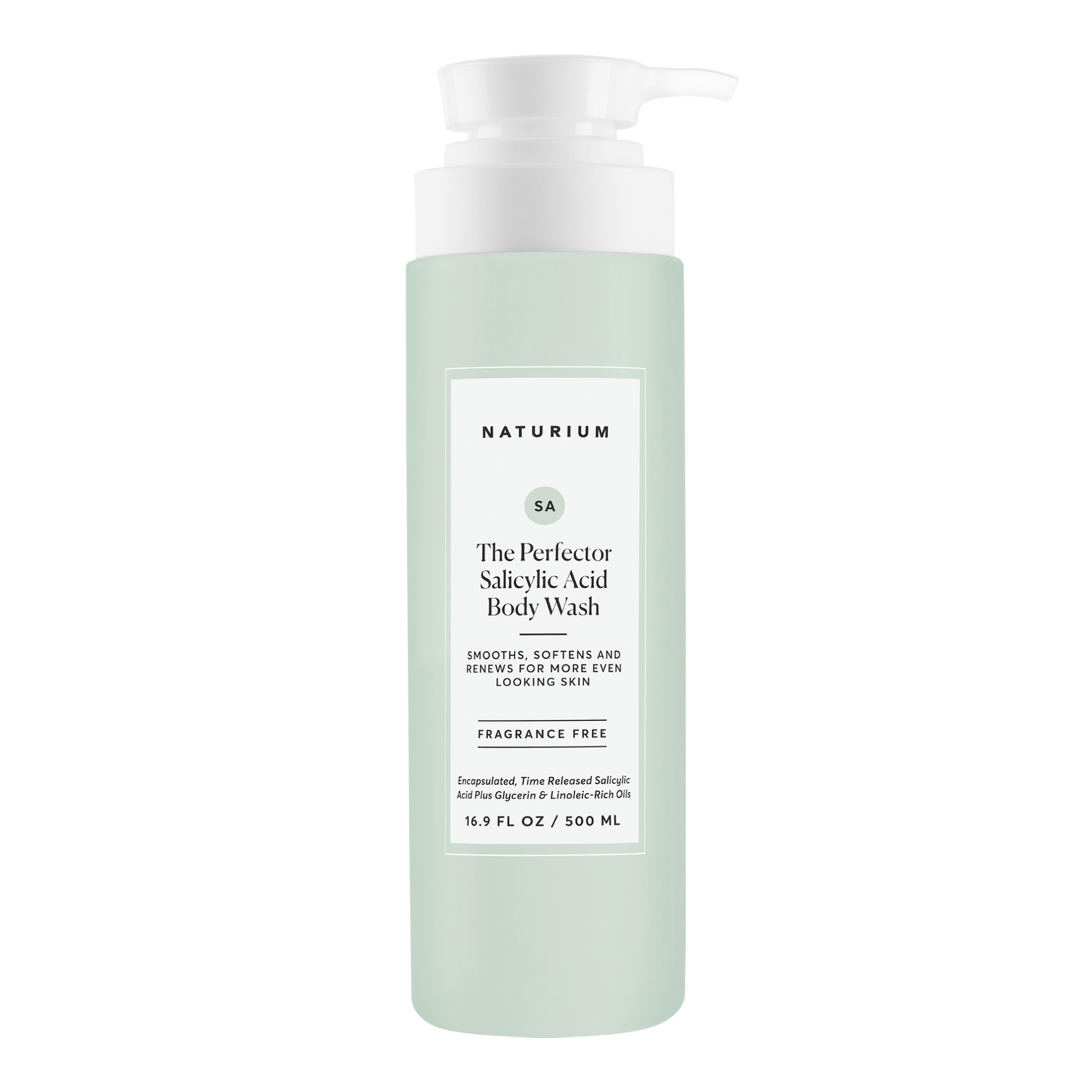 Naturium The Perfector Salicylic Acid Body Wash, Gentle & Smoothing Cleanser, 16.9 fl oz
