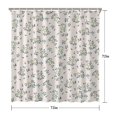 thumbnail image 5 of Waterproof Beautiful Colorful Floral Shower Curtain 72x72 Inch Boho Style Polyester Unique Shower Curtain for Bathroom Hotel Home Decor with 12 Plastic Hooks, 5 of 5