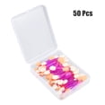 thumbnail image 6 of Unique Bargains 50PCS Dual Side Eye Shadow Brushes Sponge Applicators Makeup Eyeshadow Brush Purple White with Container, 6 of 7